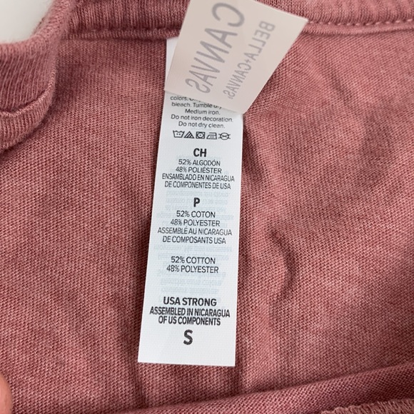 Bella Canvas Soft Graphic Taco Tshirt Sz Small Mauve Pink with Taco Party Logo - Picture 4 of 7